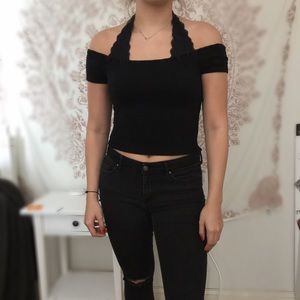 Brandy Melville black crop top